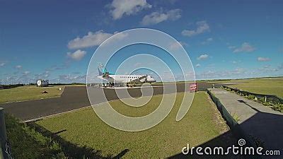 Aitutaki Airport. Cook Islands Airport With Aircraft Runway Upgrade For ...