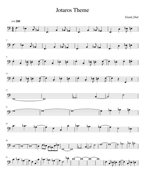 Jotaro's Theme sheet music for French Horn download free in PDF or MIDI