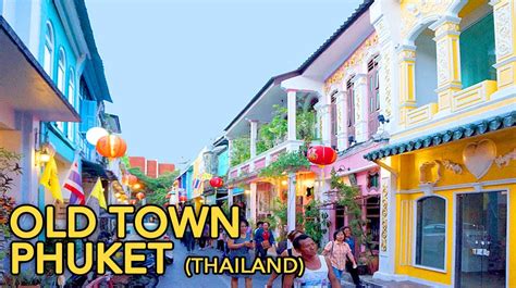 Phuket Old Town, Thailand - Walk in the old city part - YouTube