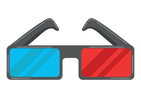 movie 3d glasses 16755123 Vector Art at Vecteezy