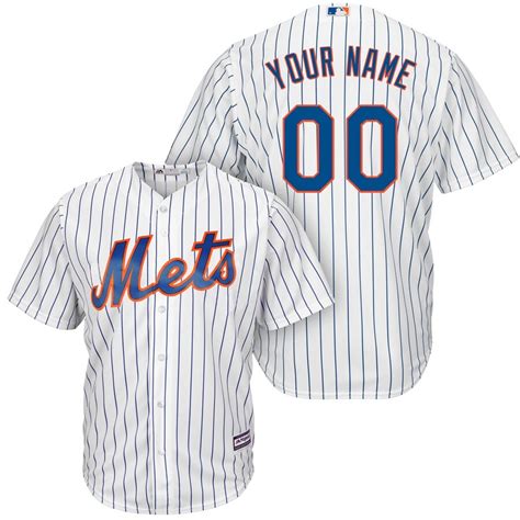 Men's New York Mets Majestic White Cool Base Custom - Jersey