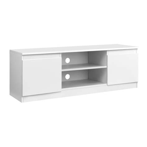 White Entertainment Unit 120cm – Homecoze