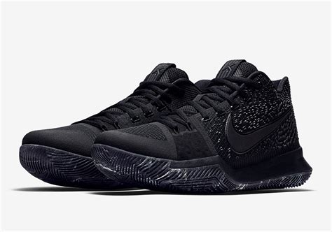 Nike Kyrie 3 Triple Black Marble Soles Release Date - Sneaker Bar Detroit