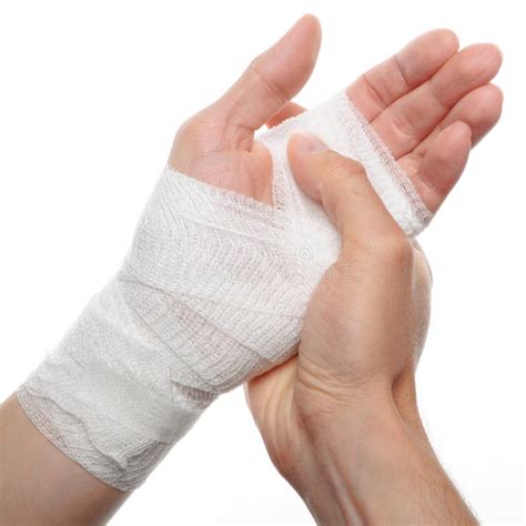 Bandage on a hand stock photo. Image of holding, medicare - 21792574