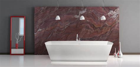 Lightweight Red Revolution quartzite for large format | Stonesize