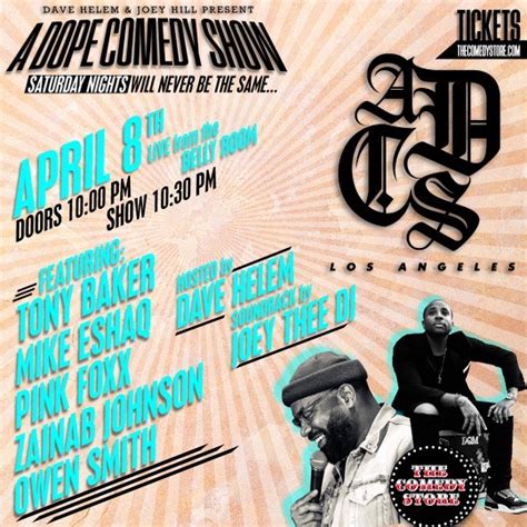 Tickets for *SOLD OUT* A Dope Comedy Show - Hosted by Dave Helem with ...