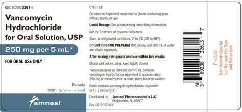 Vancomycin Oral Solution: Package Insert - Drugs.com