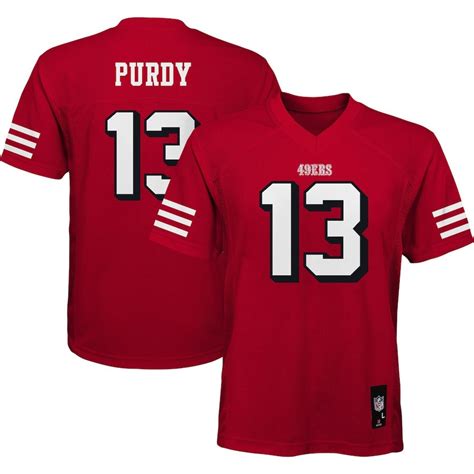 Brock Purdy 13 San Francisco 49ers Youth Player Jersey - Scarlet - Bluefink