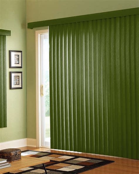 Army Green Wood Vertical Blinds