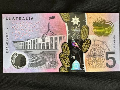 2016 $5 Uncirculated Australian Polymer note - Last Prefix - Stevens/F – Pocket Treasures Coins ...