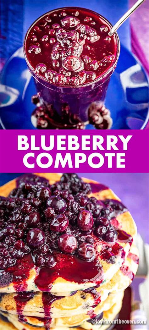 Quick & Easy Blueberry Compote. This blueberry compote takes just a few ingredients to make and ...