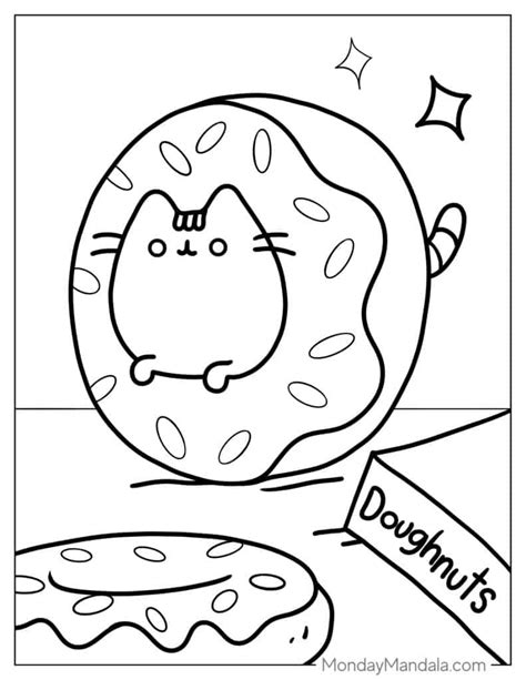 Pusheen Coloring Pages (Free PDF Printables) – mondaymandala.com