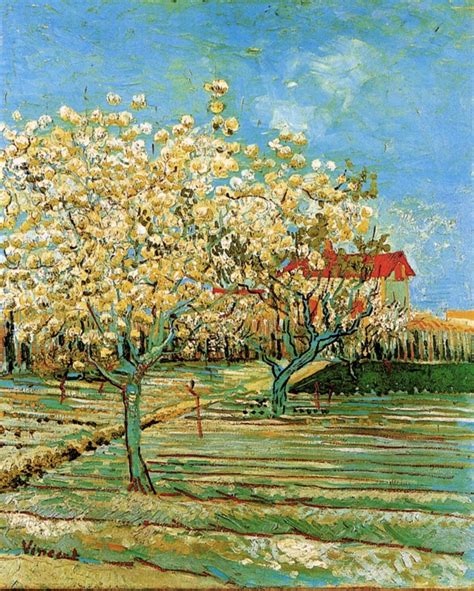 Orchard in Blossom, 1888 - Vincent van Gogh - WikiArt.org