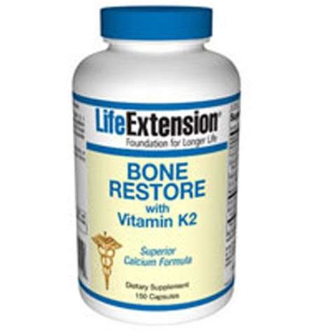 Life Extension Bone Restore with Vitamin K2 - 120 Caps - Outstanding ...