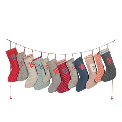 christmas stocking / sock advent calendar by little baby company | notonthehighstreet.com