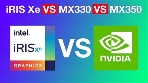 Intel Iris Xe vs Nvidia MX330 vs Nvidia MX350 | Which graphics card is ...