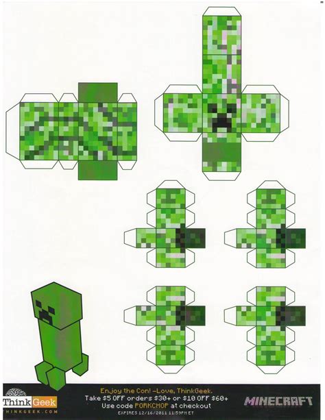 The Ludi Bin: November 2011 | Minecraft printables, Papercraft minecraft skin, Minecraft crafts