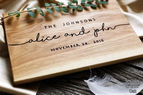 Wedding Gift Personalized Cutting Board Gift for couple | Etsy