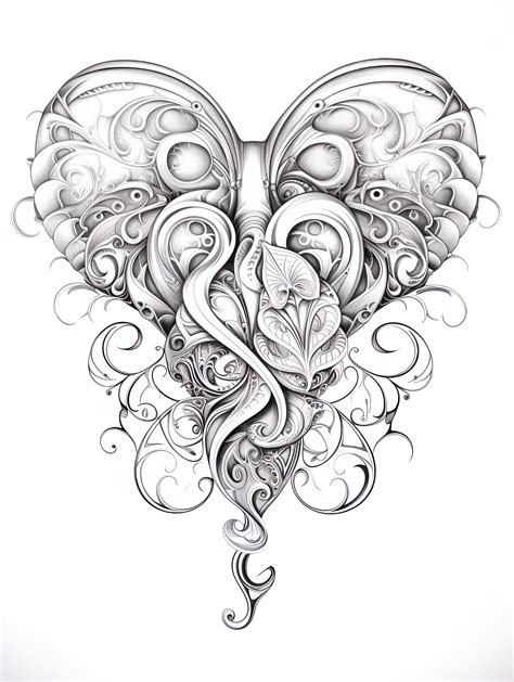 Premium AI Image | a drawing of a butterfly with a heart that says " butterfly