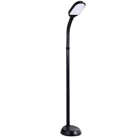 Offex LED Adjustable Gooseneck Reading Standing Floor Lamp - Black - Walmart.com - Walmart.com