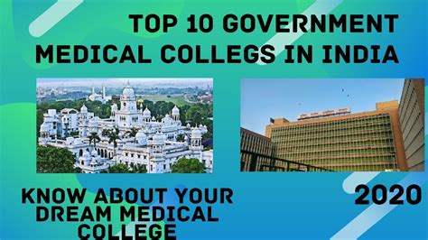 Top 10 Government Medical Colleges in India 2020. - YouTube