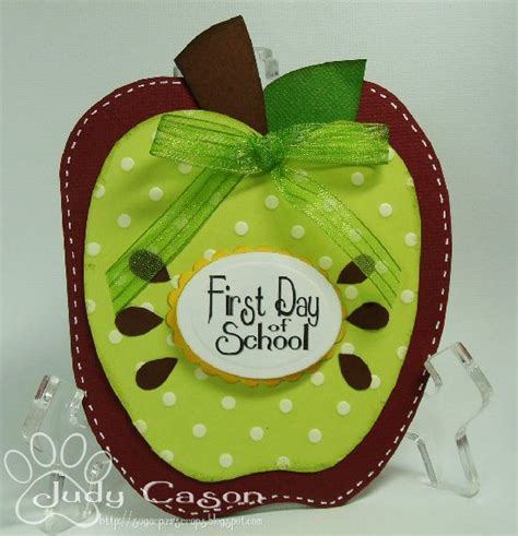 SugarPaw Scraps: First Day School card and a freebie