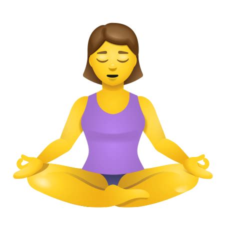 絵文字 スタイルでの Woman In Lotus Position のアイコン