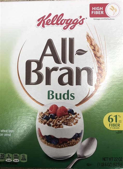 Kellogg's All Bran Buds Wheat Bran Breakfast Cereal 22 oz | eBay