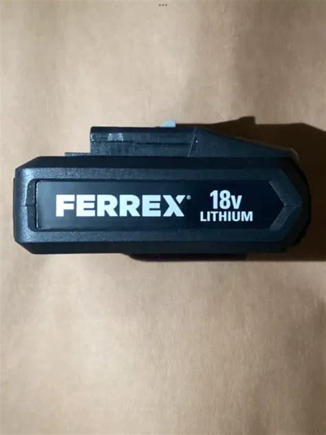 FERREX WORKZONE 18V Li-Lon Battery Pack 2.0ah Spare / Replacement ...