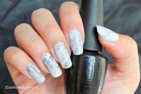 Nail Art │ White Marble Nails [26 Great Nail Art Ideas] / Polished Polyglot