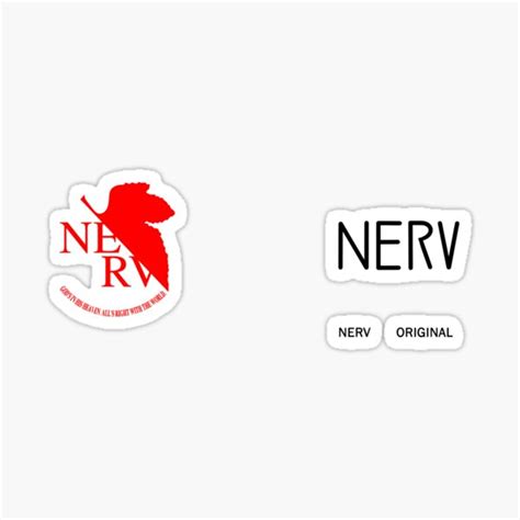 "Nerv Original with Nerv Logo" Sticker for Sale by JabaDesigned | Redbubble