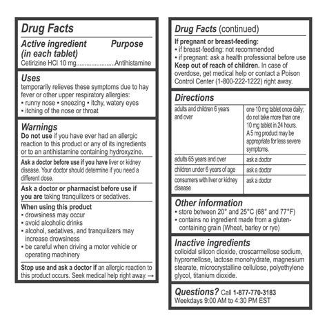 Zyrtec Generic Cetirizine 10 mg (Generic Zyrtec) | Curist Allergy Relief