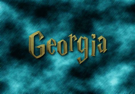 Georgia Logo | Free Name Design Tool from Flaming Text