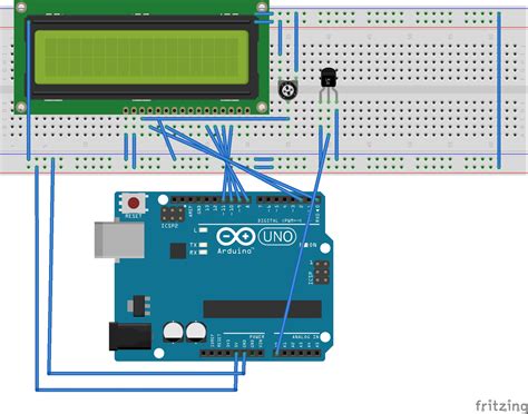 Room-temperature monitor using Arduino and the LM35 sensor