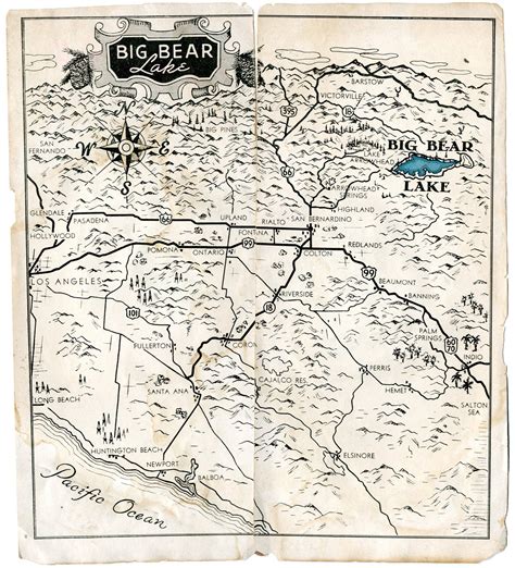 Maps, Atlases & Globes 1883 CA Map Bermuda Dunes Big Bear City Lake Bret Harte CALIFORNIA ...