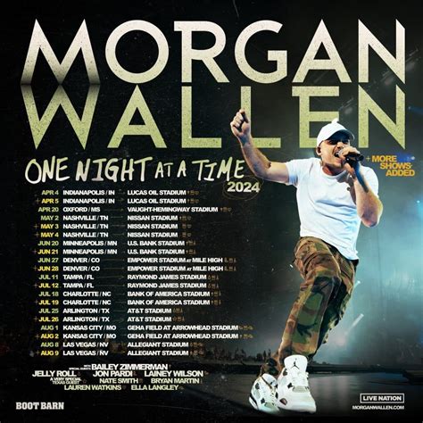 Morgan Wallen's 'One Night At A Time Tour' Adds Second Date For Each ...