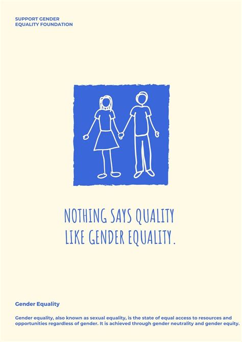 Free Online Gender Equality Poster Maker | Canva