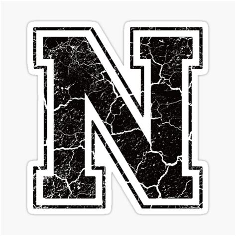 Letter N Stickers for Sale | Aesthetic letters, Space phone wallpaper ...