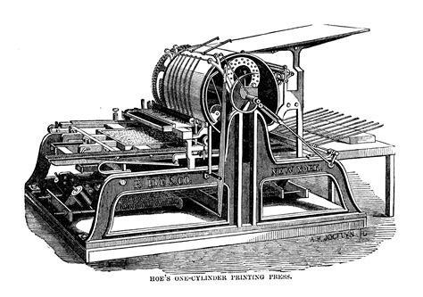 File:Hoe's one cylinder printing press.png - Wikimedia Commons