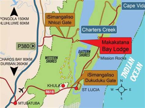 Isimangaliso Wetland Park Map