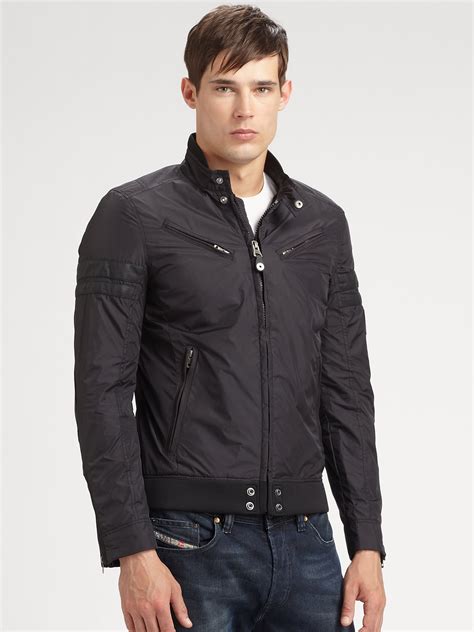 DIESEL Jupenno Jacket in Black for Men - Lyst