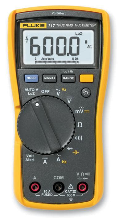 FLUKE 117 - Fluke - Electricians Digital Multimeter, VoltAlert™, 6000 Count