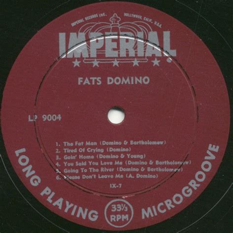 Fats Domino – Rock And Rollin' With Fats Domino - 1956 US Mono Pressin ...