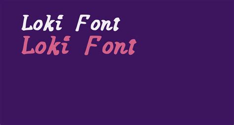 Loki free Font - What Font Is