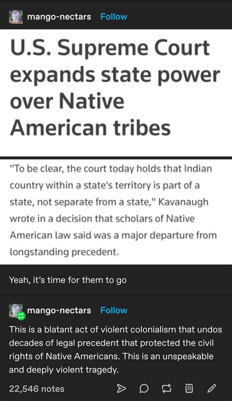 state power over native american tribes : CuratedTumblr