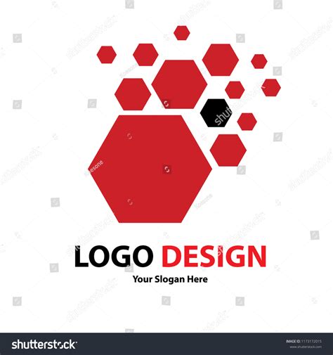 Logo Design Template Red Black Color Stock Vector (Royalty Free) 1173172015 | Shutterstock