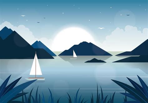 Vector Nature Landscape Illustration 217221 Vector Art at Vecteezy