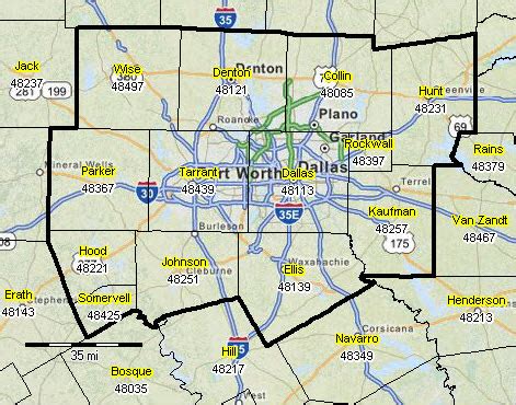 Map Of Dallas Texas Counties - Get Latest Map Update