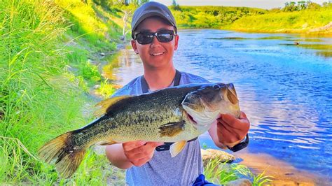 Shore Fishing for Largemouth Bass (Boundary Dam Reservoir Saskatchewan ...