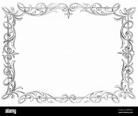 Decorative Border Engraving High Resolution Stock Photography and Images - Alamy